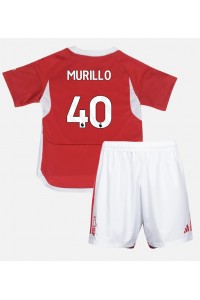 Fotbalové Dres Nottingham Forest Murillo #40 Dětské Domácí Oblečení 2023-24 Krátký Rukáv (+ trenýrky)